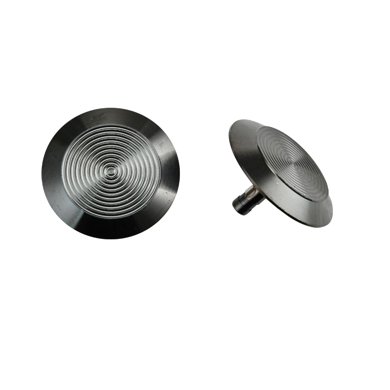 warning black steel tactile stud for lobby Warnhinweis: Taststift aus schwarzem Stahl für die Lobby