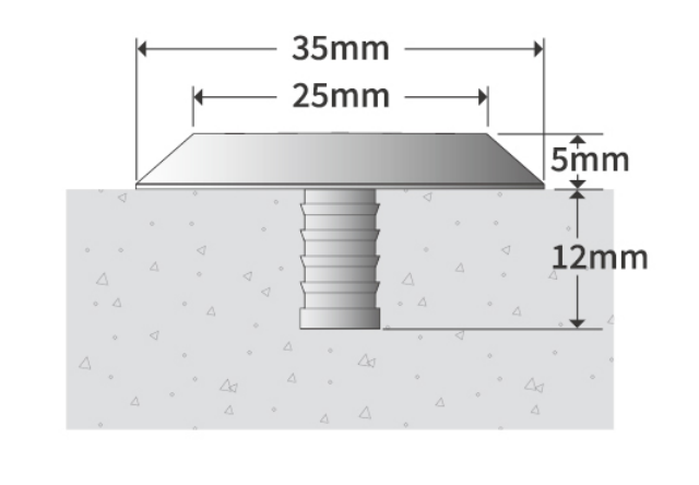 Installation von taktilen Indikatoren