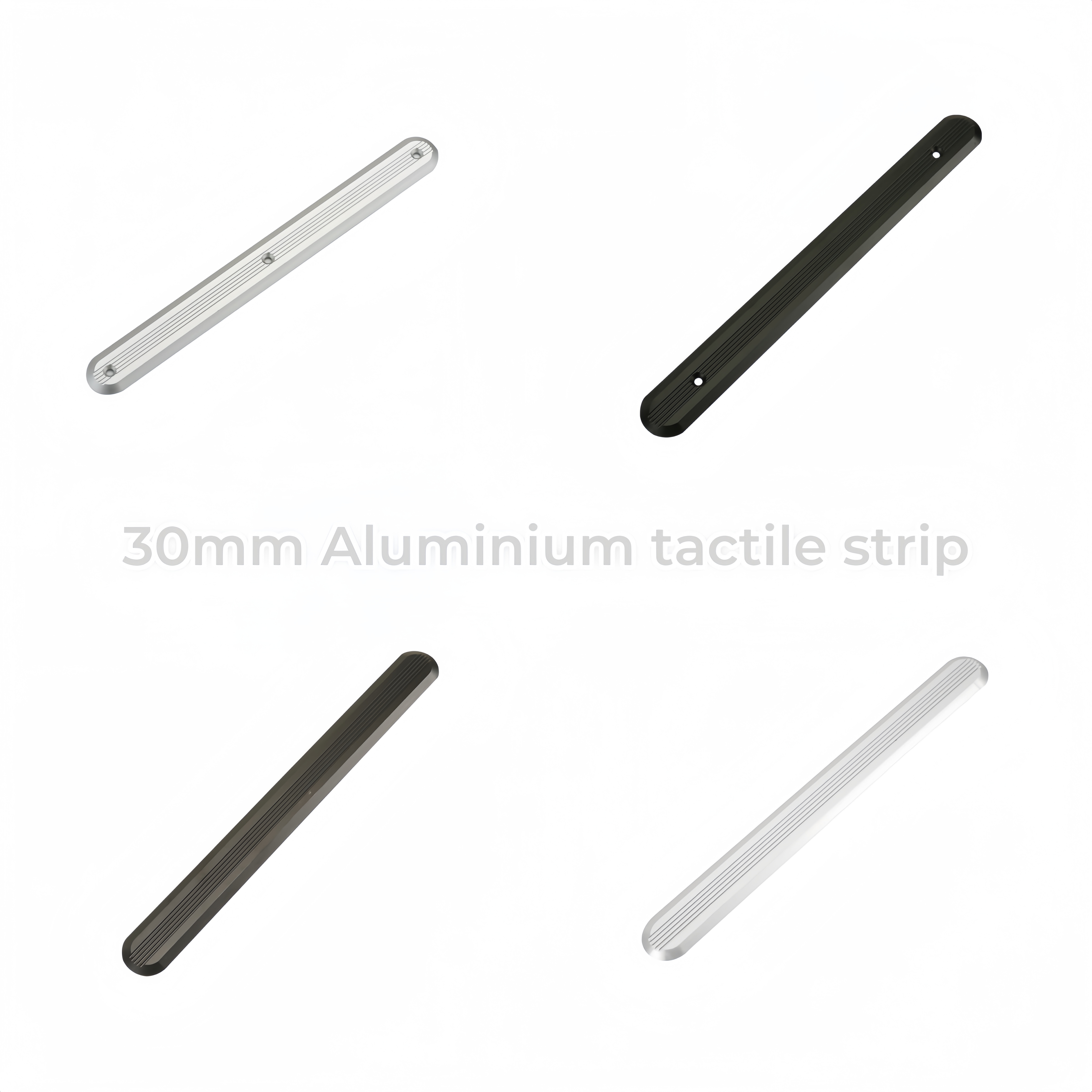 Aluminium-Tastindikatoren, Pflasterstreifen, rutschfeste Stangen mit Linienoberfläche RY-TA102