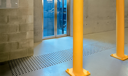 Taktiler Pflasterbolzen aus Edelstahl